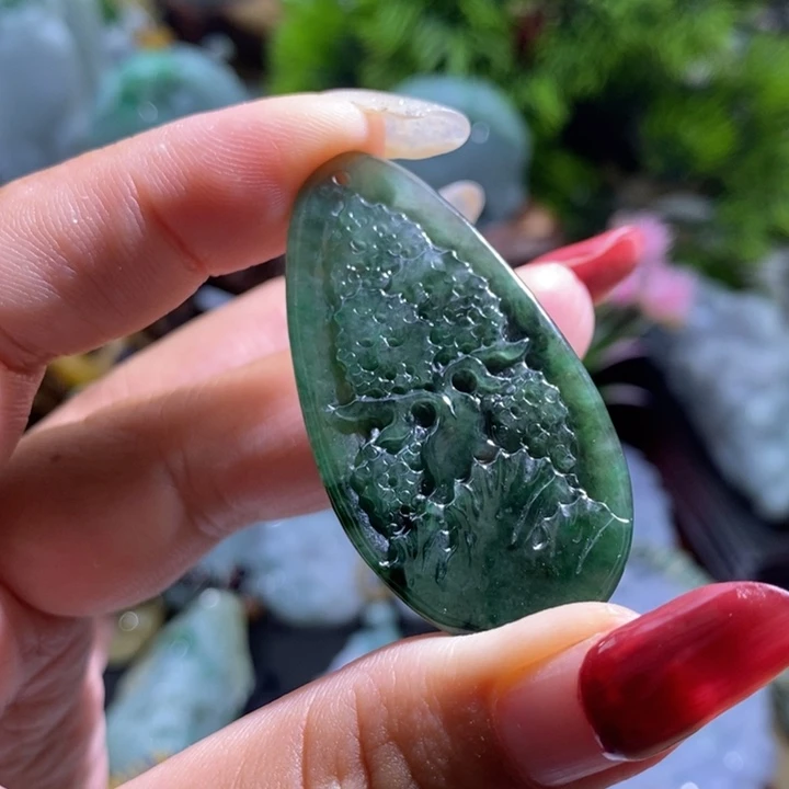 【闪购商品】翡翠挂件未镶嵌山水