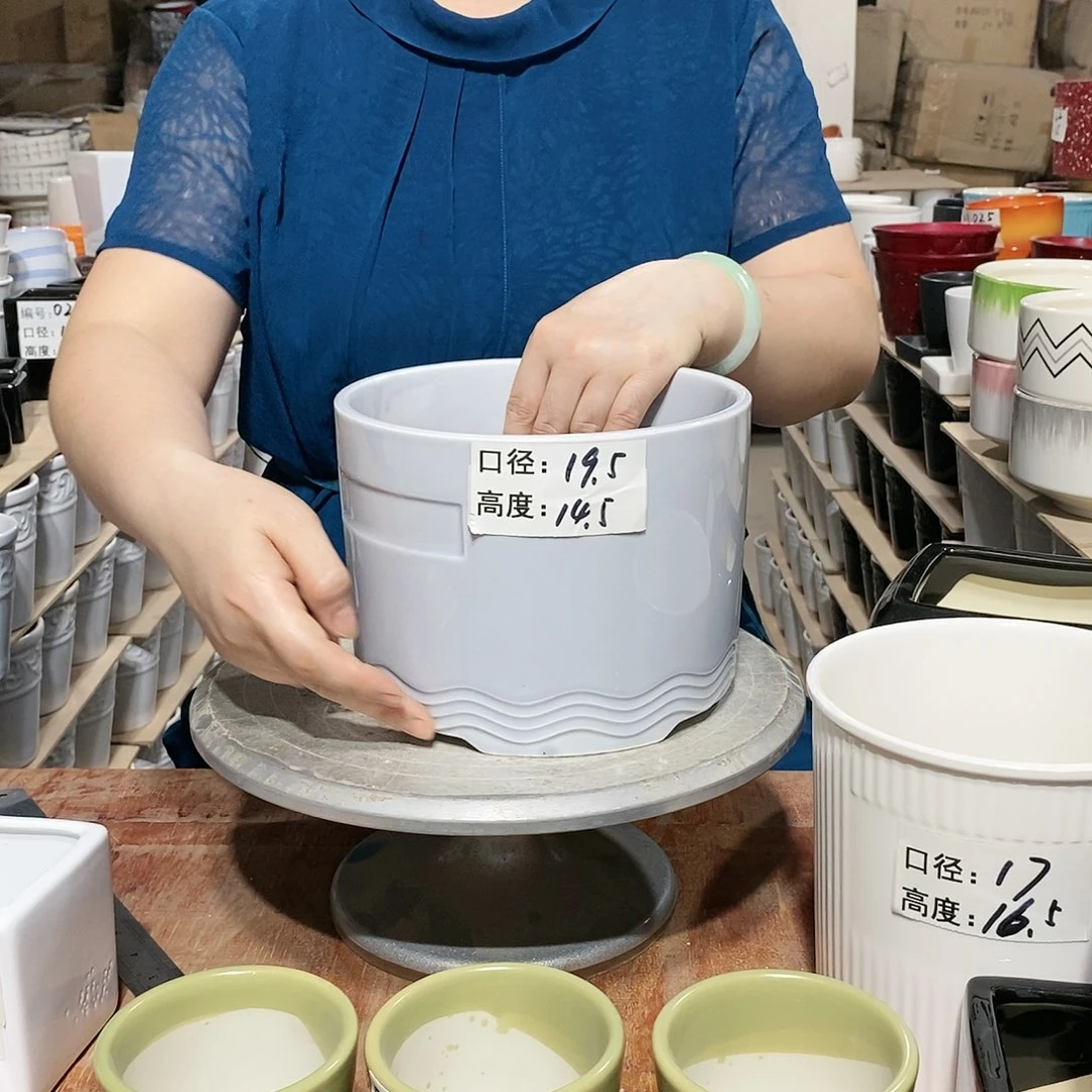 【闪购商品】微瑕花盆-034-灰色