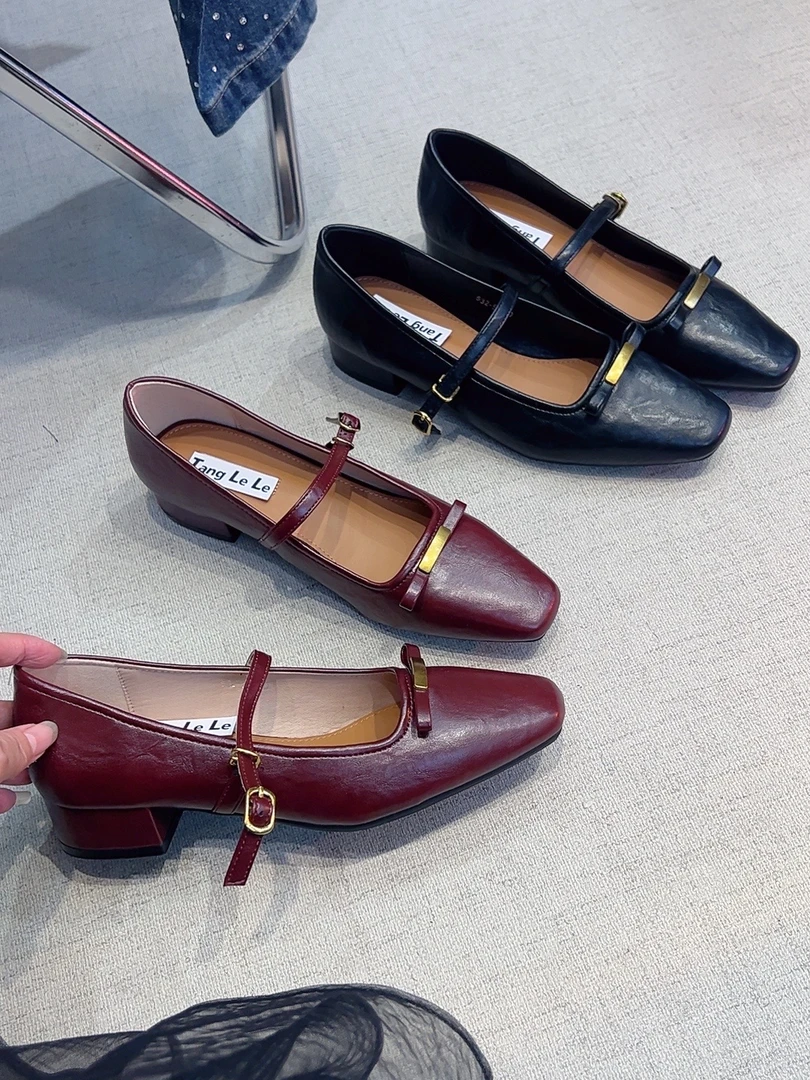 唐乐乐｜25new春夏限定韩单鞋系氛围百搭法式温柔风玛丽珍女鞋