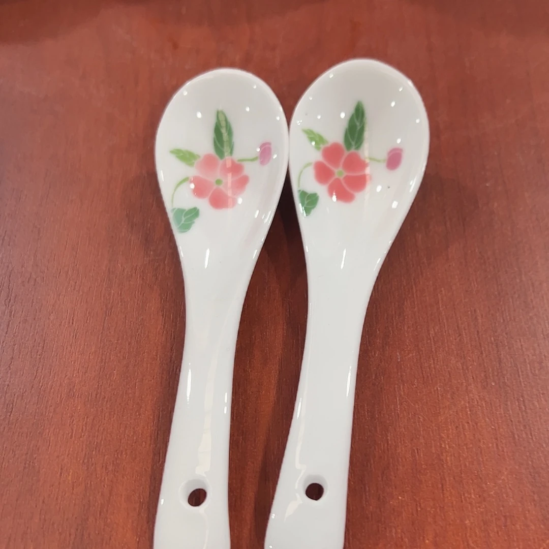 醴陵瓷直播供货基地手绘勺子