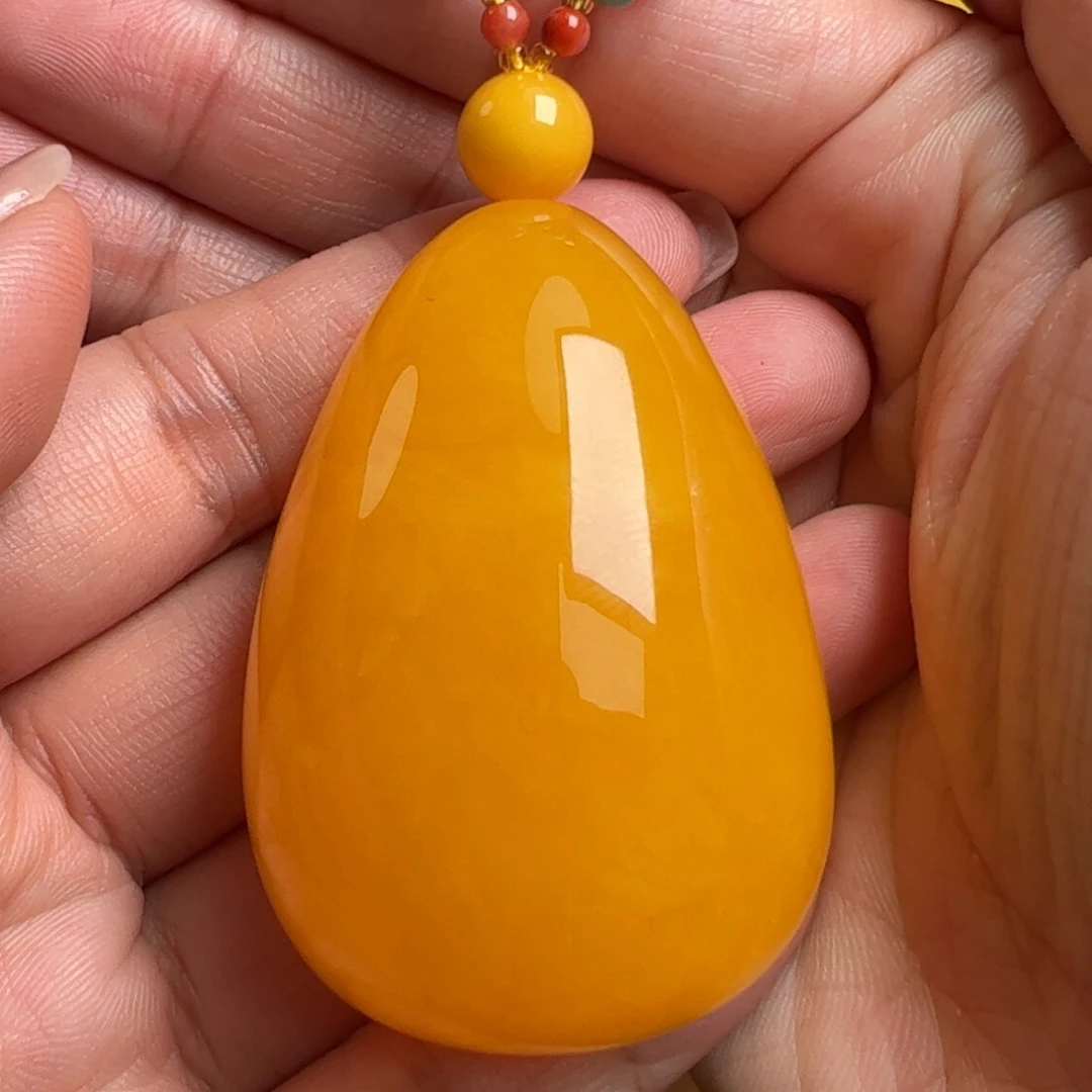 蜜蜡毛衣链未镶嵌无优化