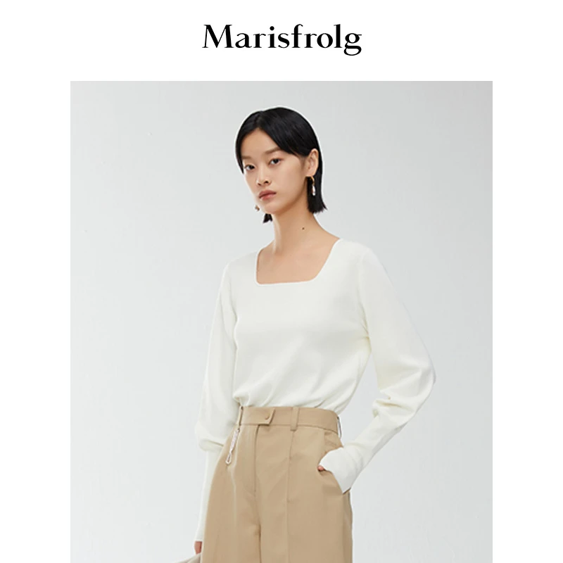 【婷婷专属】Marisfrolg玛丝菲尔秋冬百搭简约套头针织衫