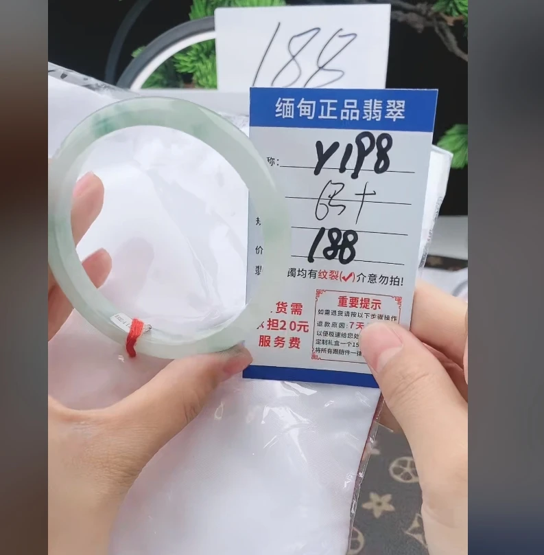 Y198【正品 缅甸翡翠】实物以直播间为准微色差
