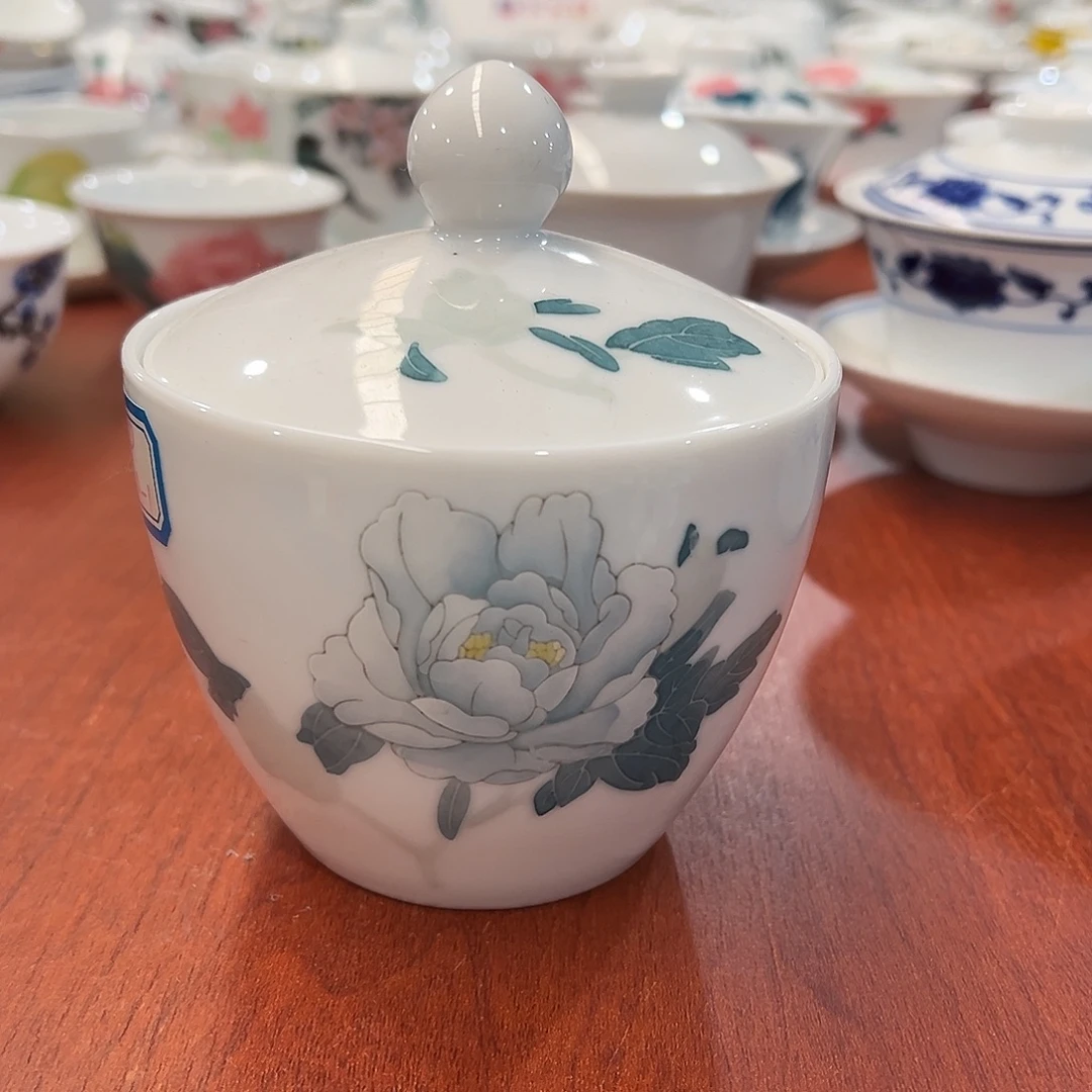 醴陵瓷直播供货基地手绘糖罐