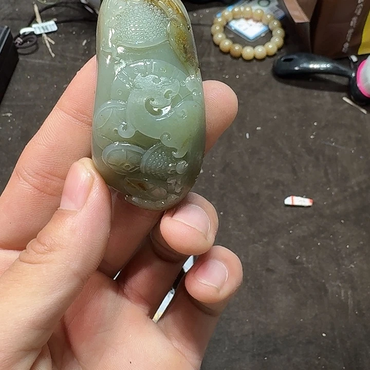 未镶嵌和田玉（糖玉）车挂