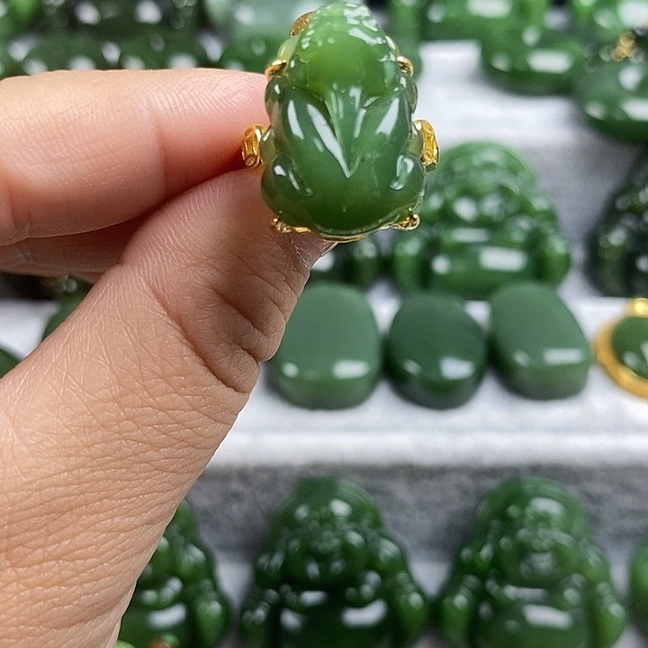 和田玉（碧玉）未镶嵌项链