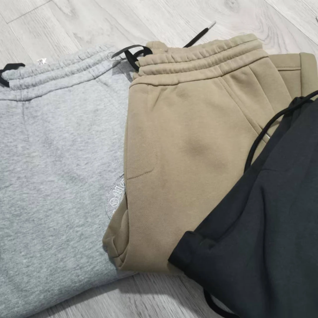 【阿牛欧品】8106 小克 秋季新款收口休闲裤男士百搭中腰宽松抽绳