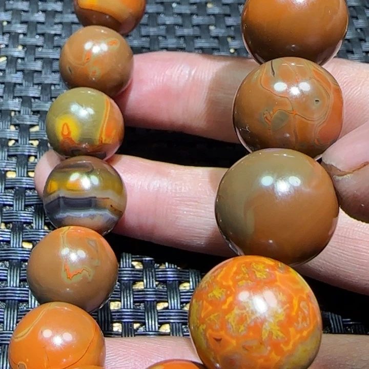 冬***叶玛瑙/玉髓未镶嵌吊坠