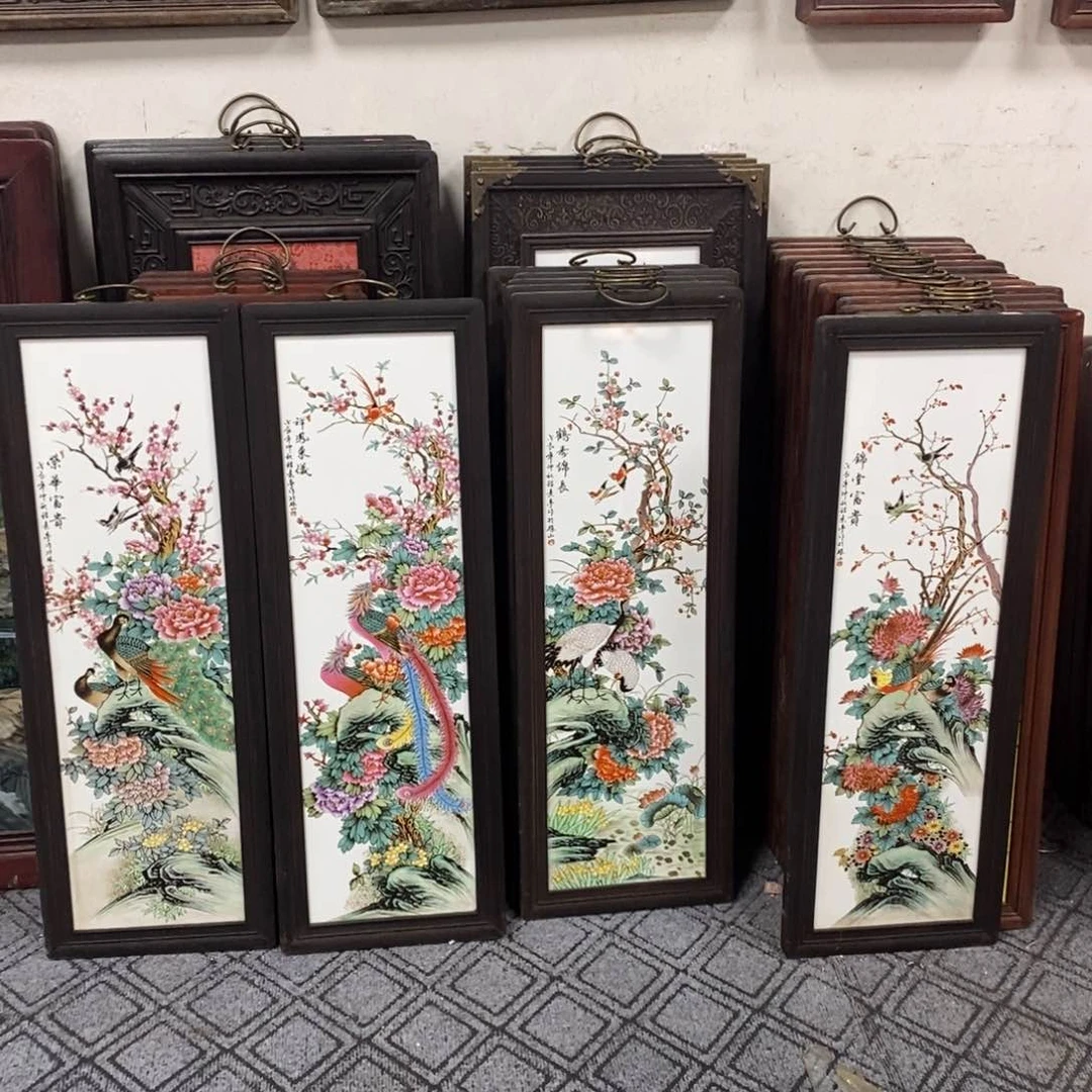 瓷片80*28* 4 景德镇瓷板画柴窑烧制