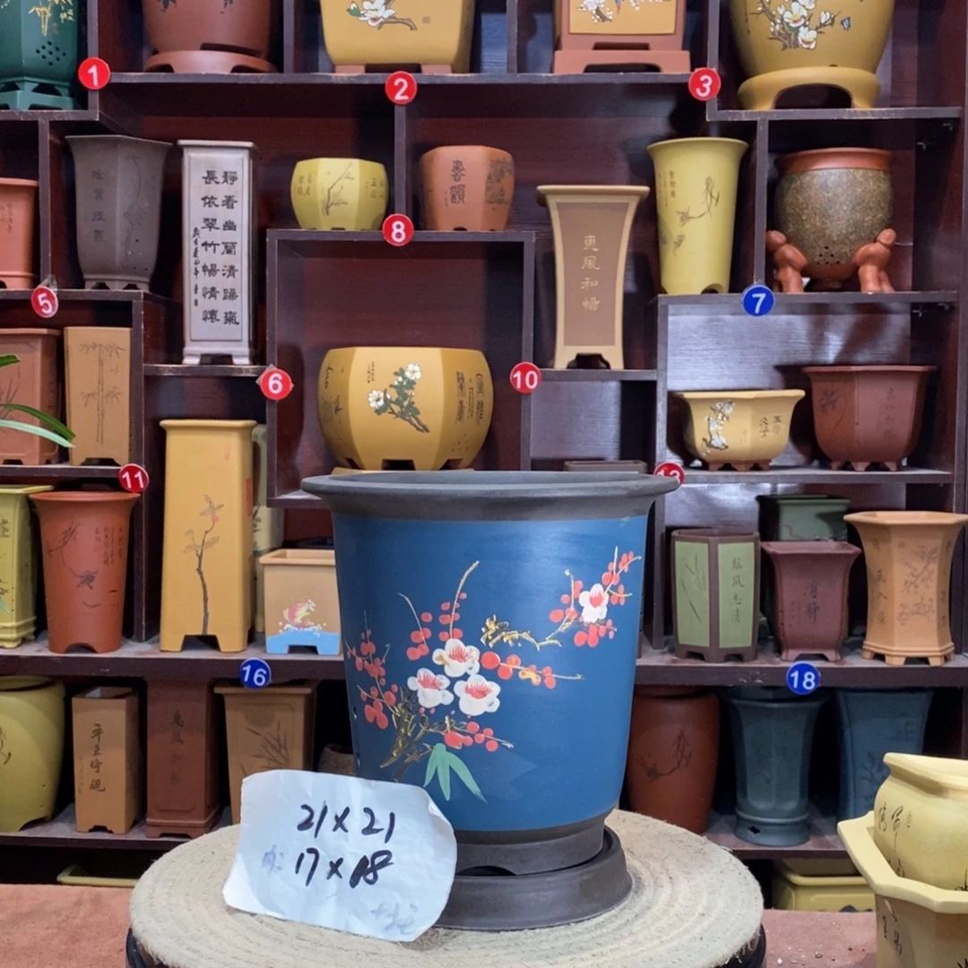 紫砂艺术紫砂花盆