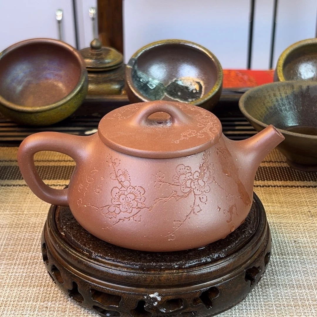 紫砂茶壶底槽清280cc