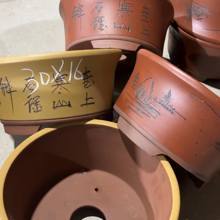 花盆紫砂100-4。 30-16。