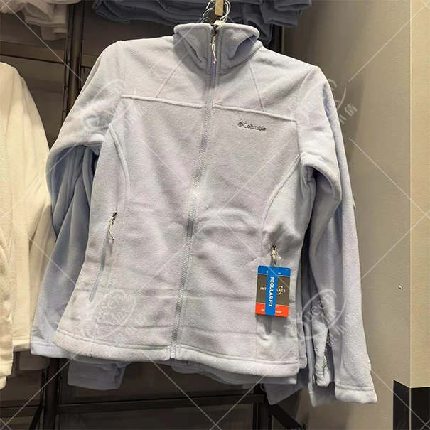 COLUMBIA/哥伦比亚 女款水蓝立领抓绒衣1744621-477