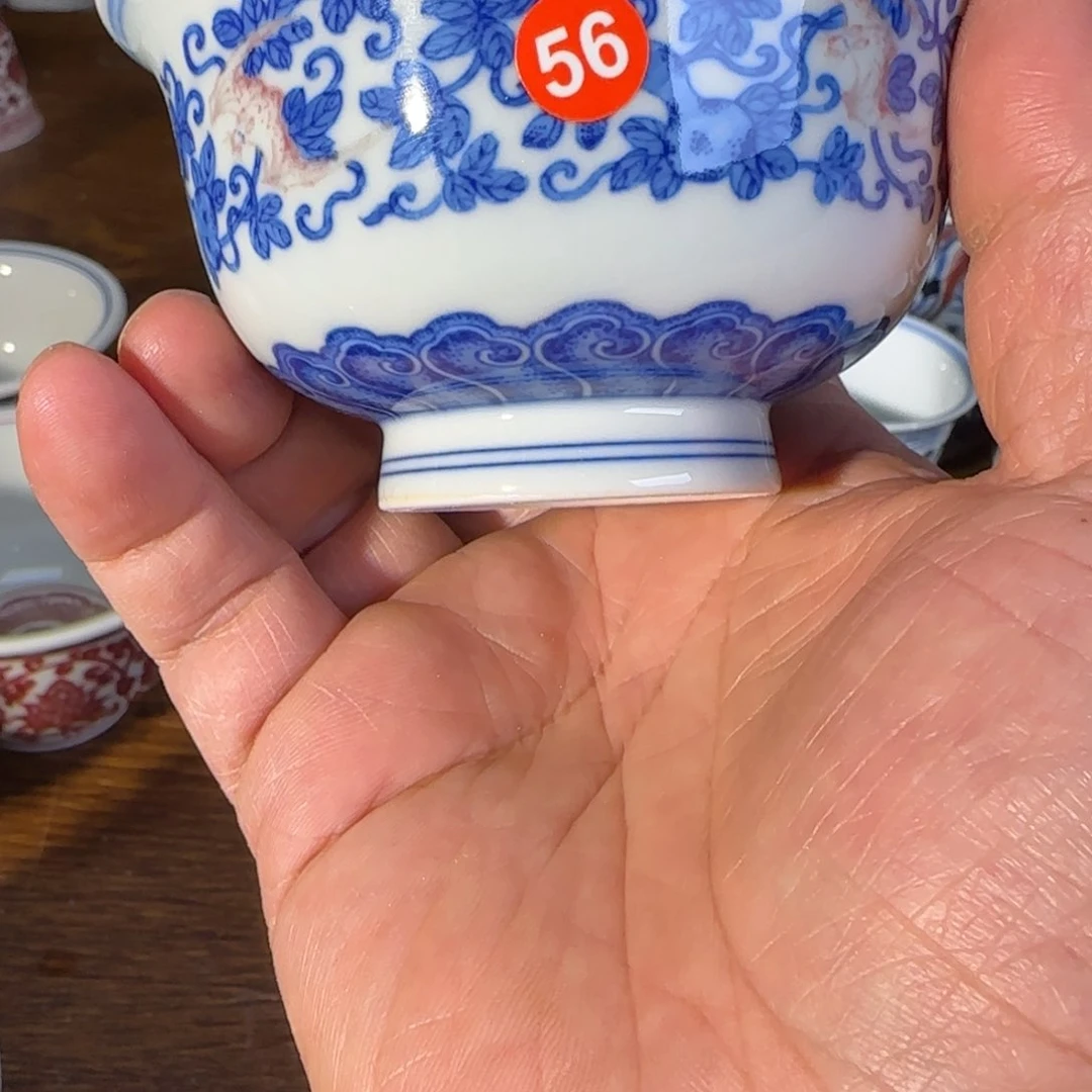 景德镇原矿釉里红茶具