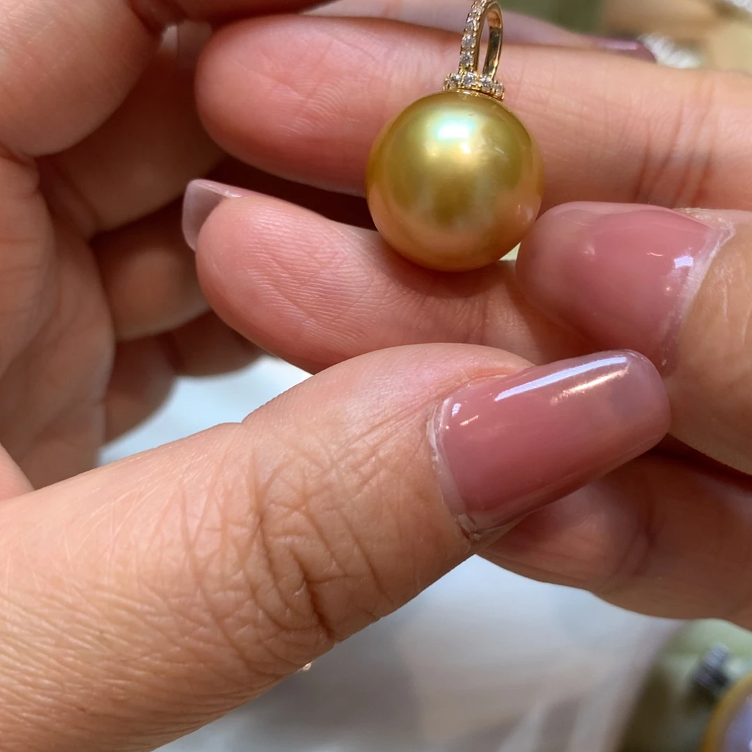 海水珍珠颈饰14K金镶嵌