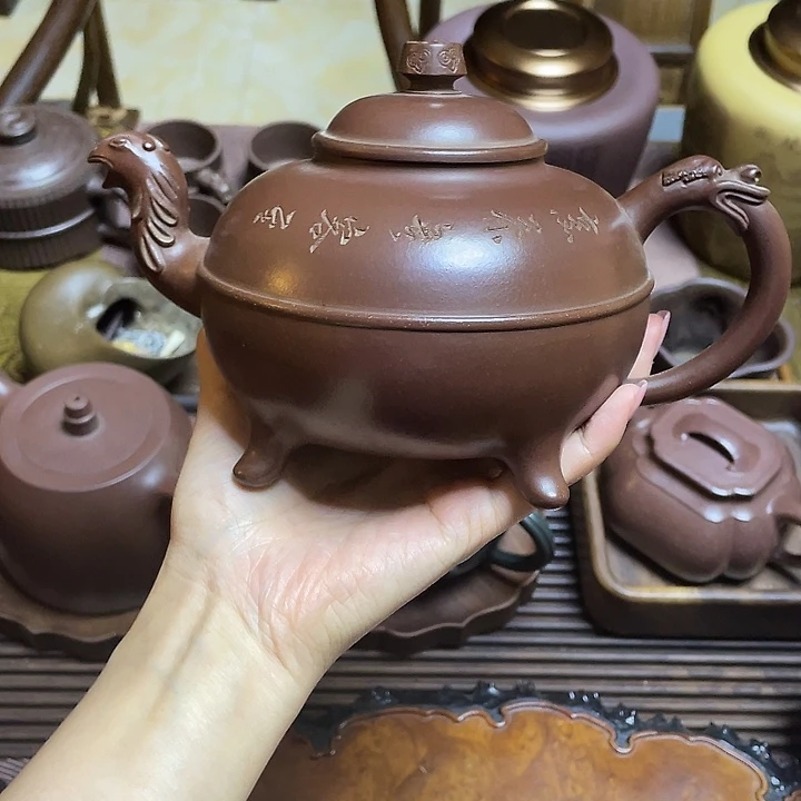 茶壶紫砂全手工打造