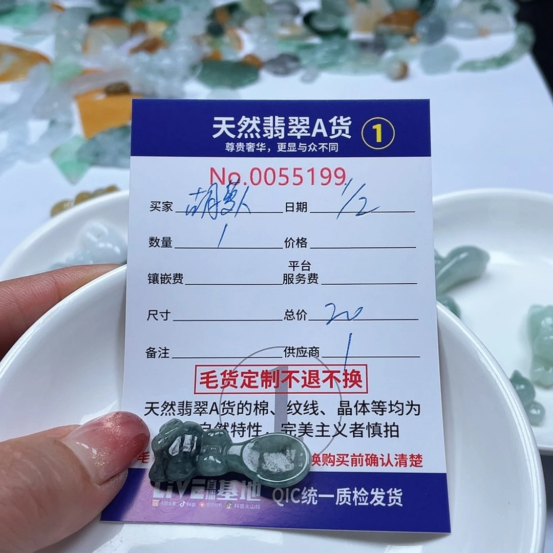 翡翠颈饰未镶嵌β***素