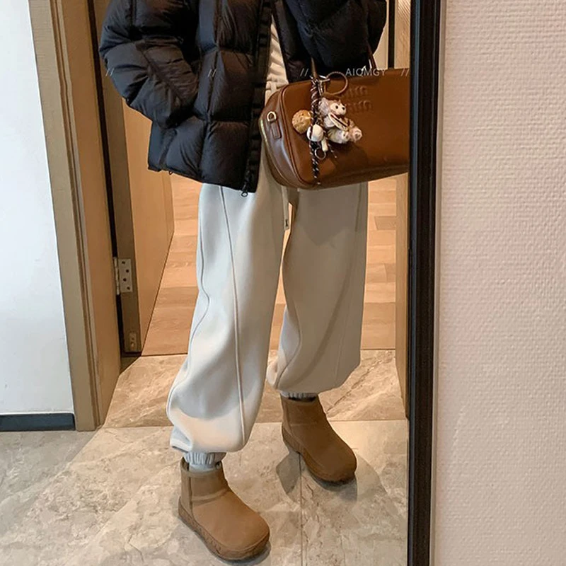 2025春季新款爆款运动卫裤女宽松休闲裤子网红爆款百搭薄款束脚裤