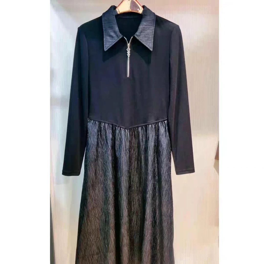 S356【专属】时尚拼接赫本风洋气显瘦气质优雅连衣裙RS-LS25AL261