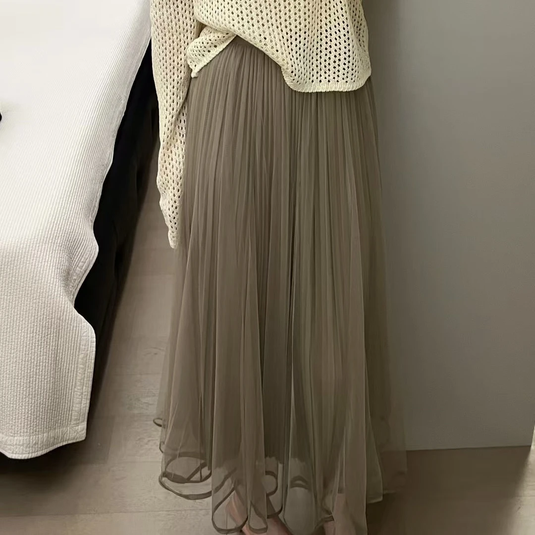 收边纱裙超仙配毛衣夹克都好看