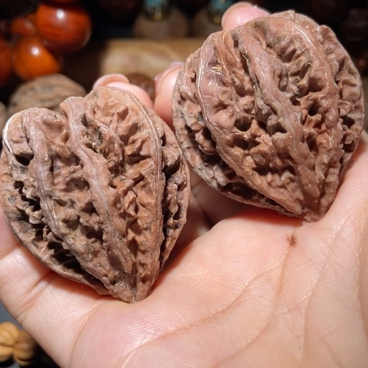 把件文玩核桃东北楸子小雪91瑕疵