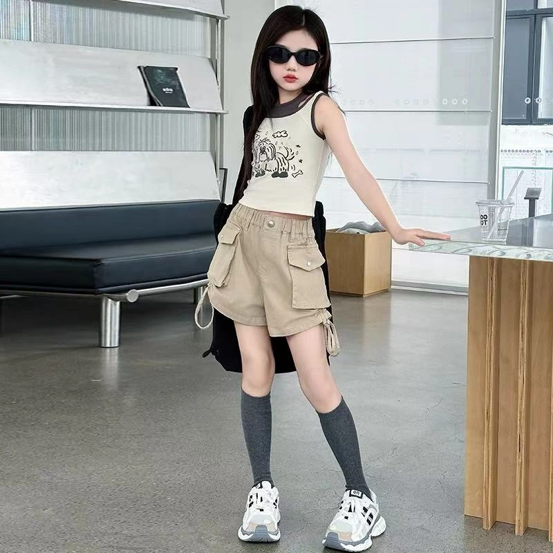 507086 韩版新款夏款时尚洋气百搭休闲夏季短裤