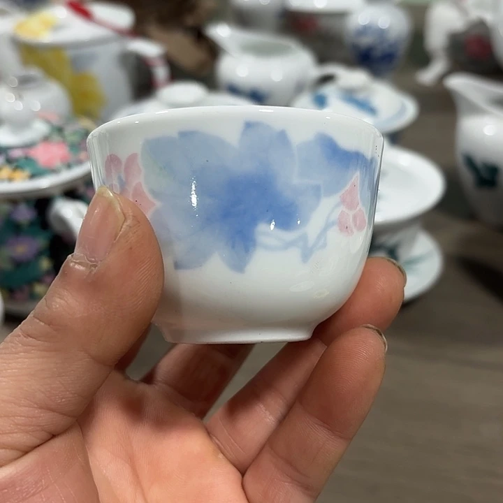 陶葡萄花100毫升量杯子杯子