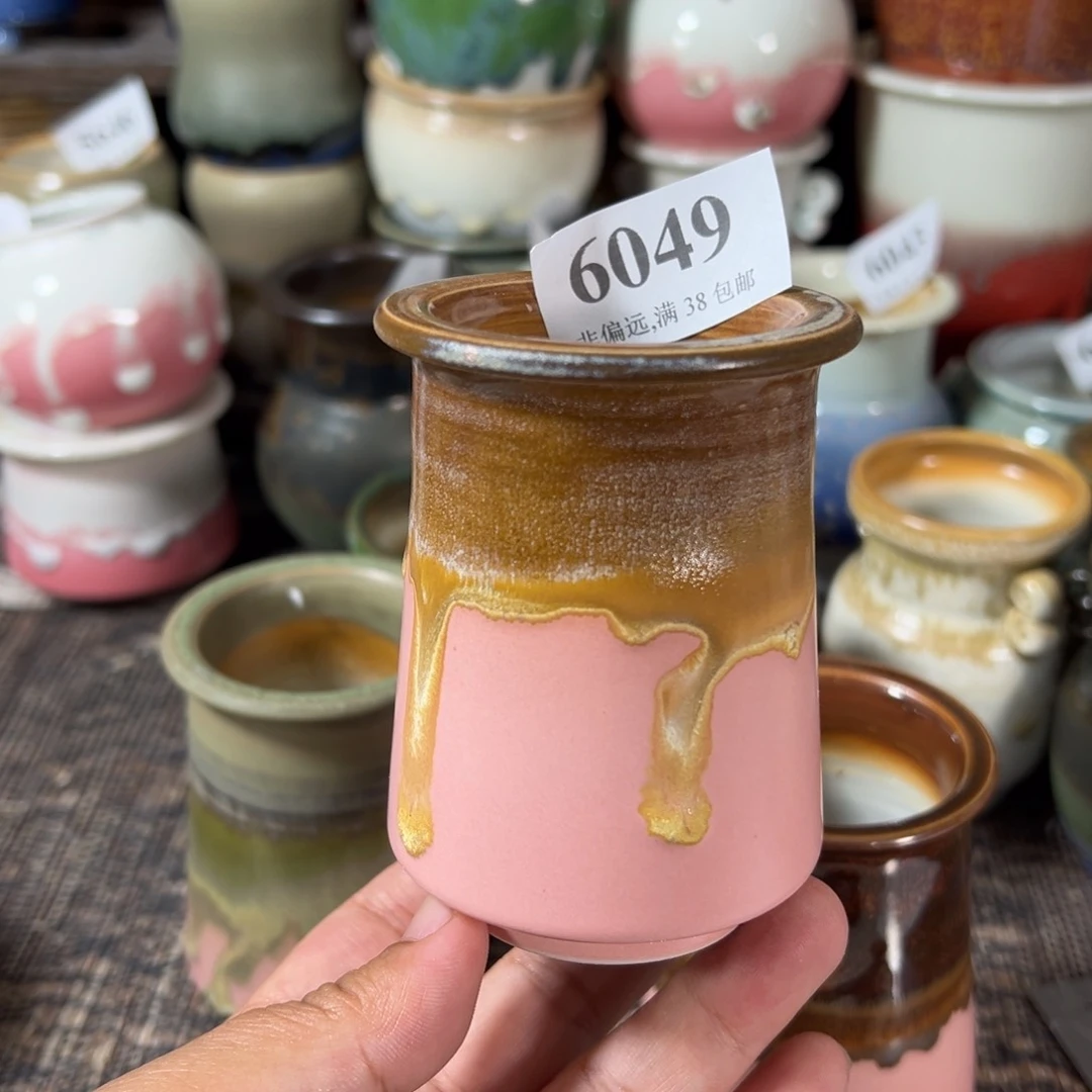 口4.5 手工花盆满30包邮