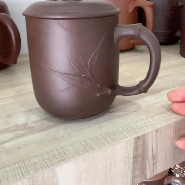 茶壶紫砂手工竹叶300 cc