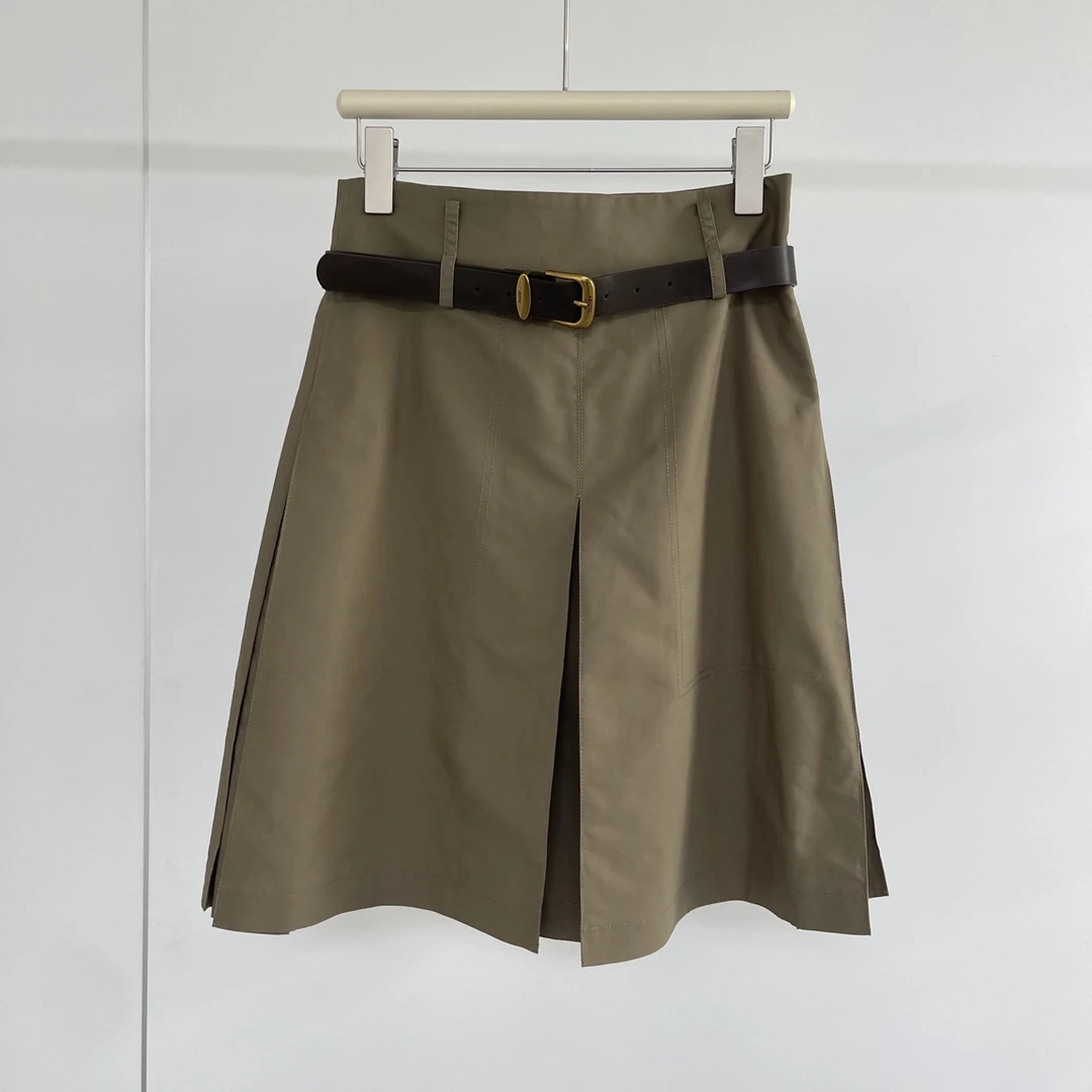 通勤气质A字版中长款半身裙R3011