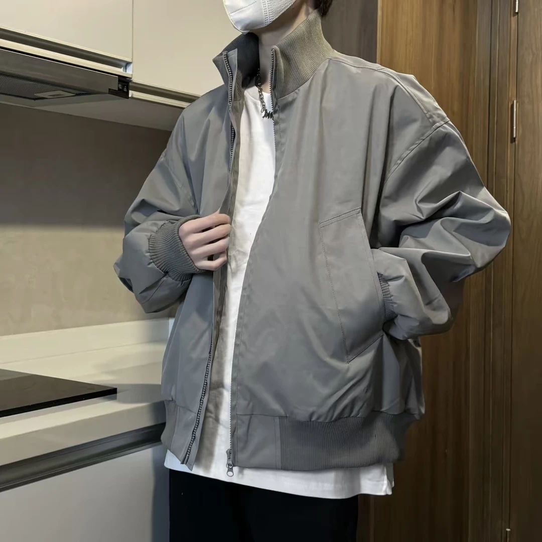 痞帅棒球服男女春秋季外套男生春秋百搭宽松工装飞行美式休闲夹克