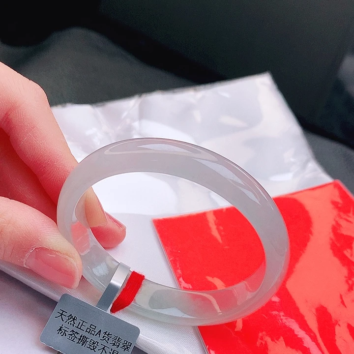 翡翠未镶嵌手镯缅甸天然a货翡翠手镯54贵
