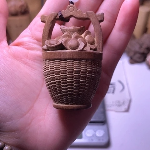 檀香木把件檀香一桶金