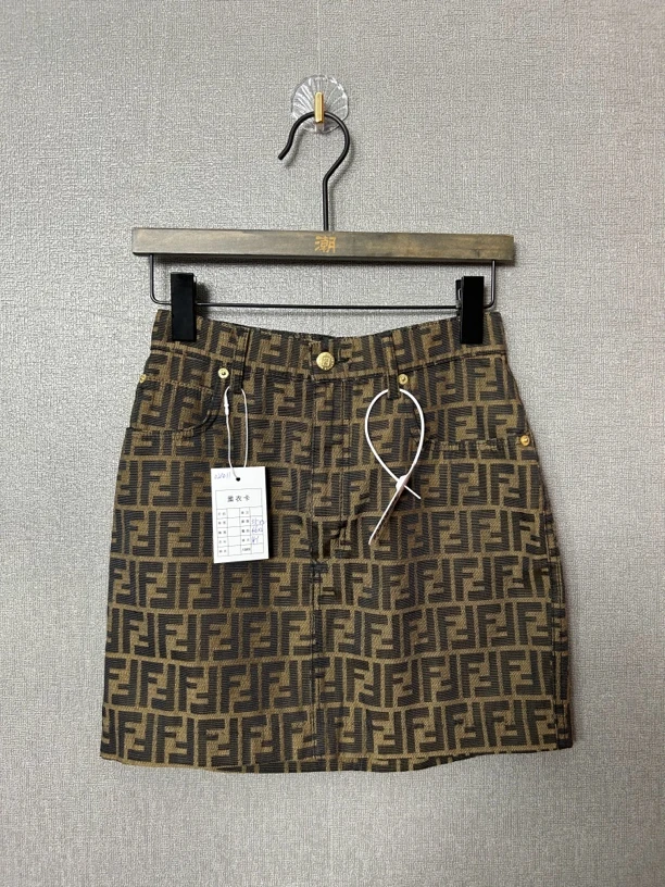 95新 FENDI/芬迪 芬迪fendi满老花半裙95新