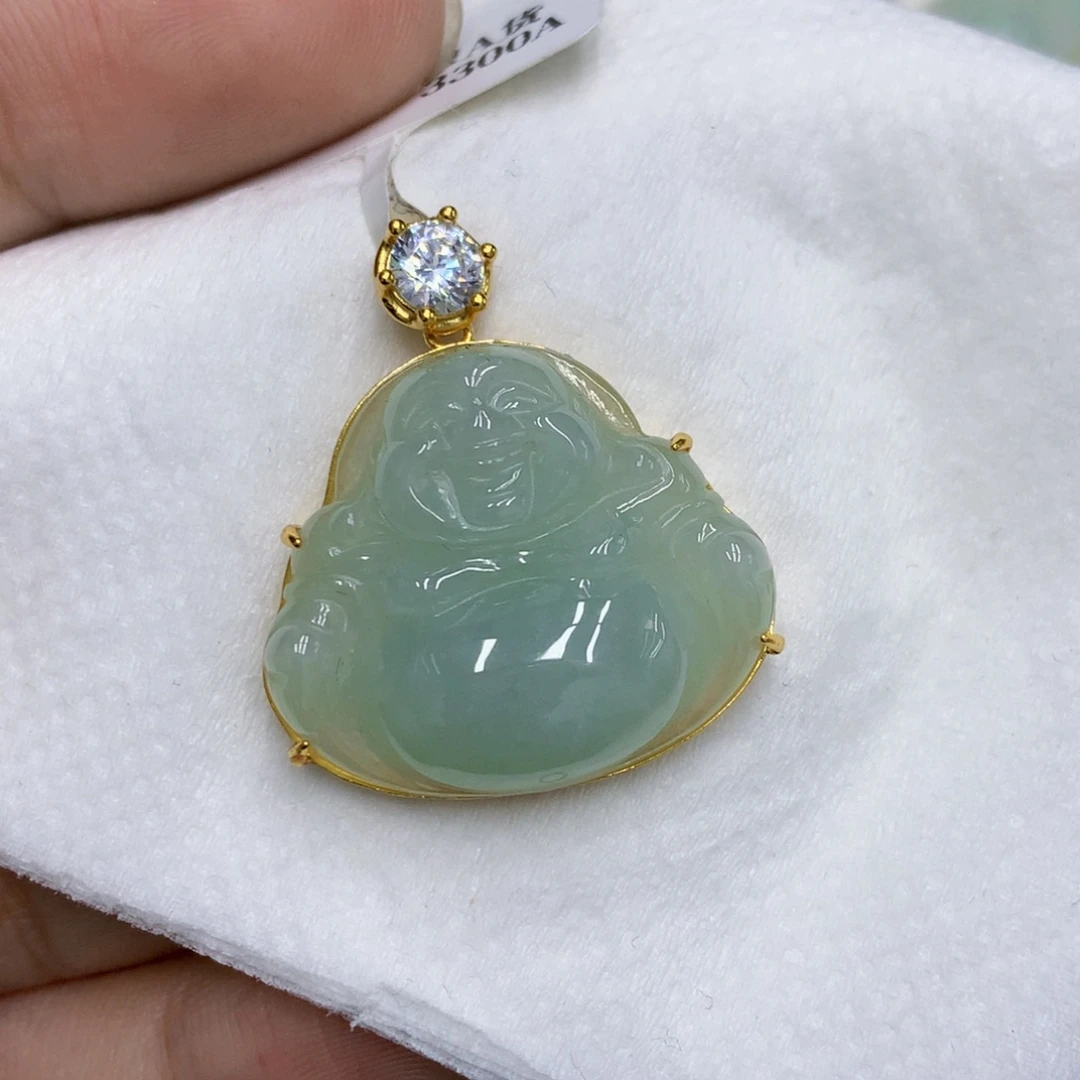 翡翠银S925镶嵌颈饰翡翠