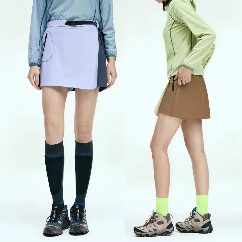 【运动防窥结界】女夏款高幅度运动内衬工装山系假两件裙裤C1659