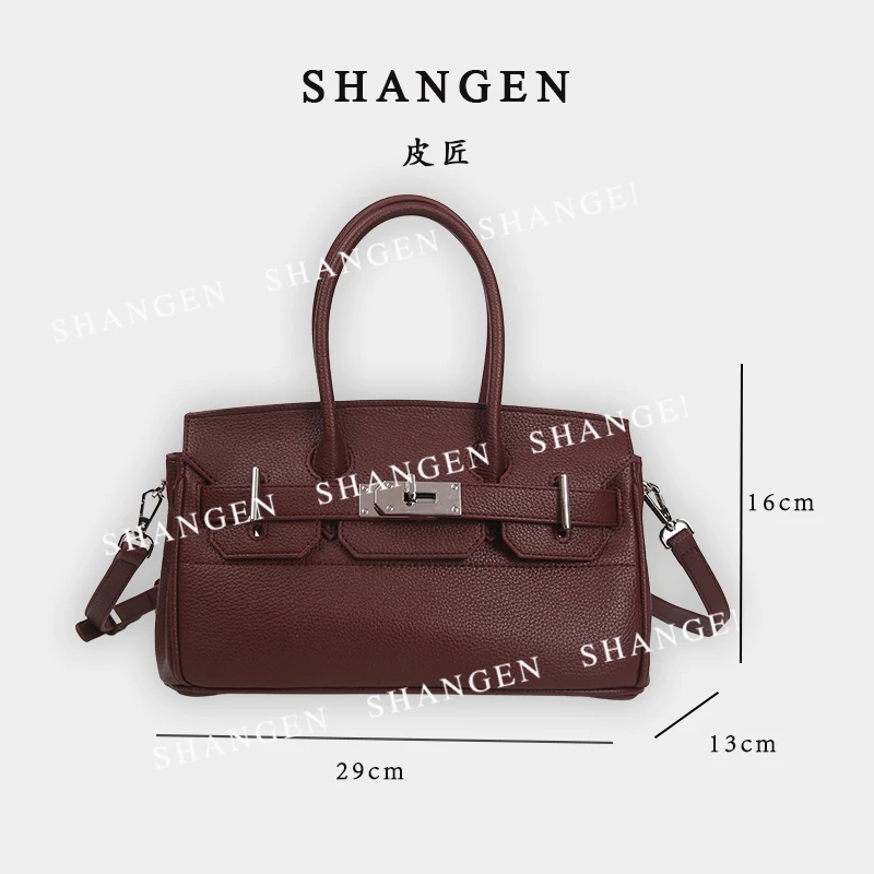 【尚恩CC】SKL-5513-咖啡色-轻奢时尚女士新款手提单肩斜挎包