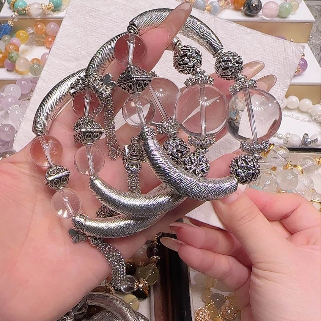 水晶手链未镶嵌多样性发一