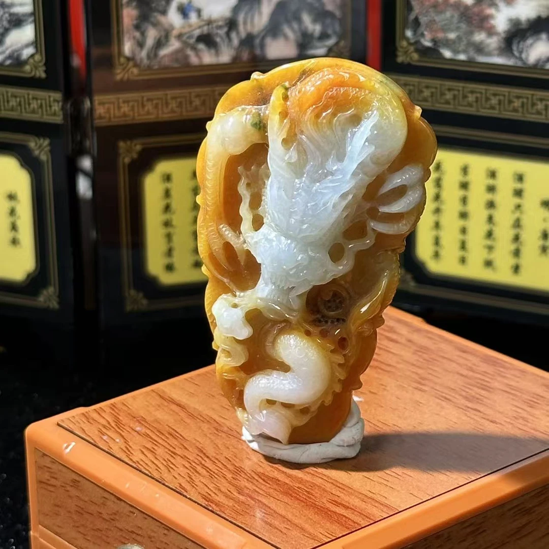 4624-天然翡翠-龙牌