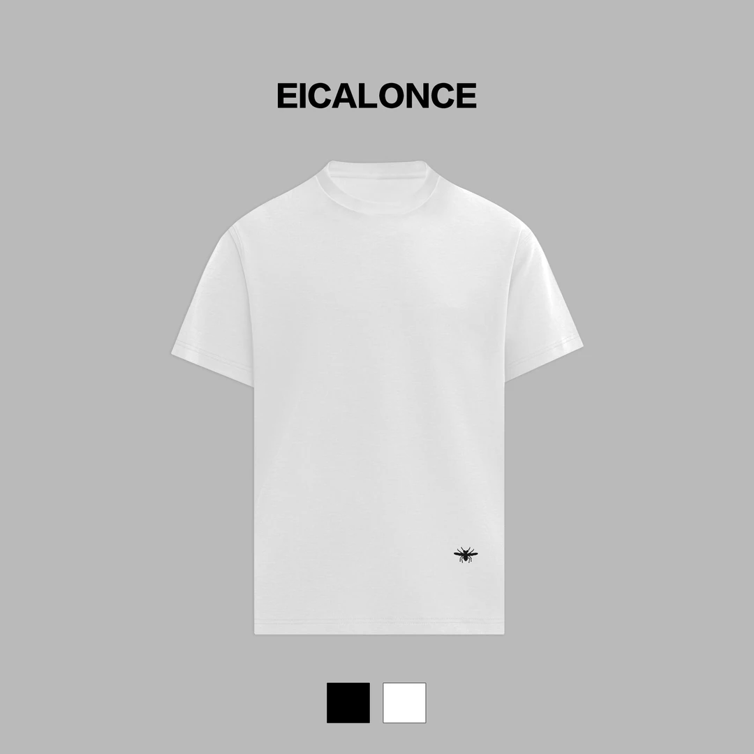 Eicalonce·意卡伦萨 25·SS夏季桑蚕丝凉感宽松男士短袖T恤SM12317