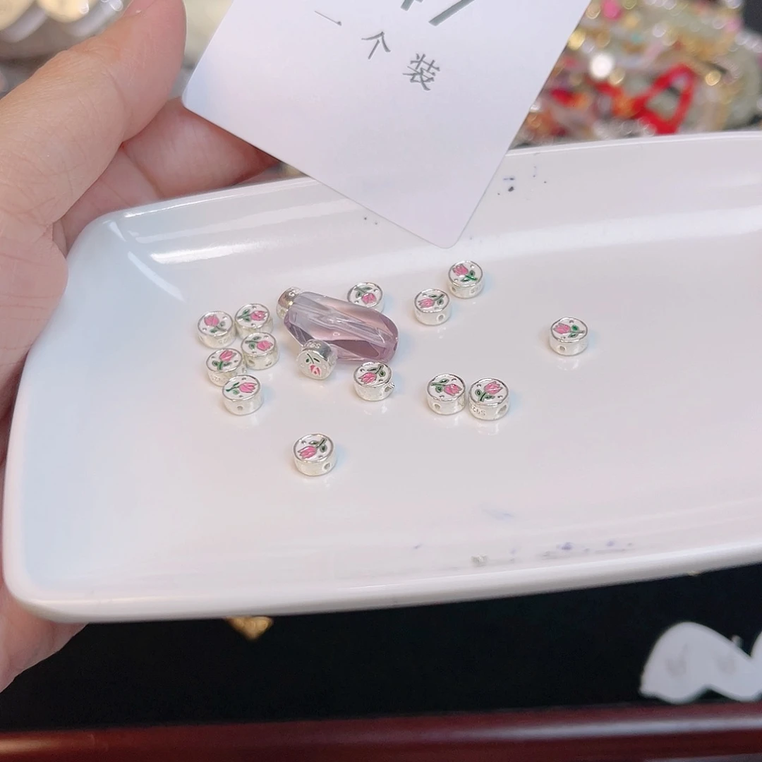 紫晶珠宝半成品银S925镶嵌47