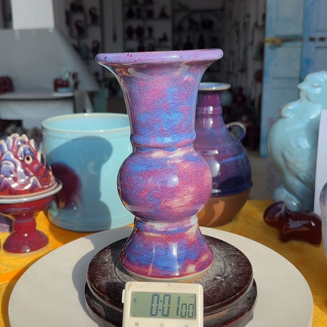 天***罡摆件陶郑家钧窑摆件