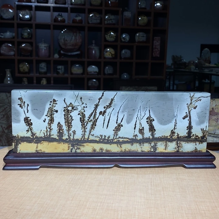 ，广西国画石摆件，观赏收藏