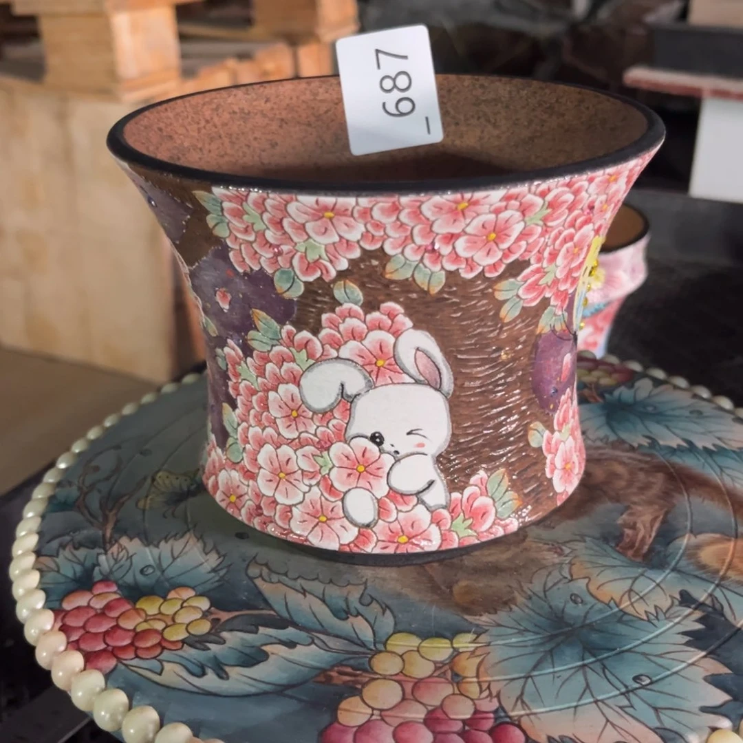 哇***哈687多肉花盆   1个