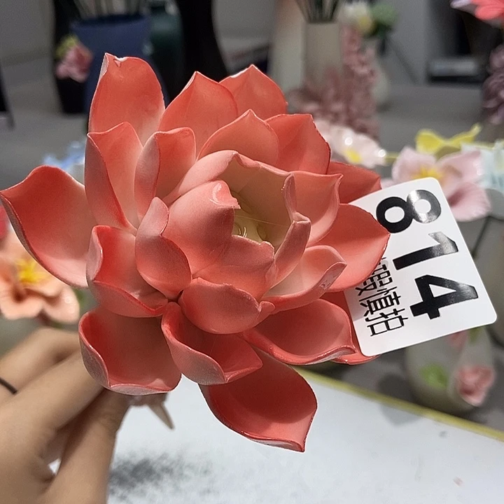 陶瓷纯手工捏花设计