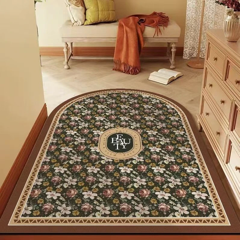 【西藏包邮60*90】硅藻泥美式轻奢入户拱门地垫吸水防滑卧室卫生间