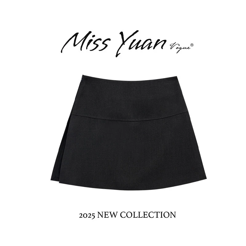 M.Y媛总 “莱赛尔”春季新款短裙时尚潮流休闲轻奢百搭裤裙1LY1578