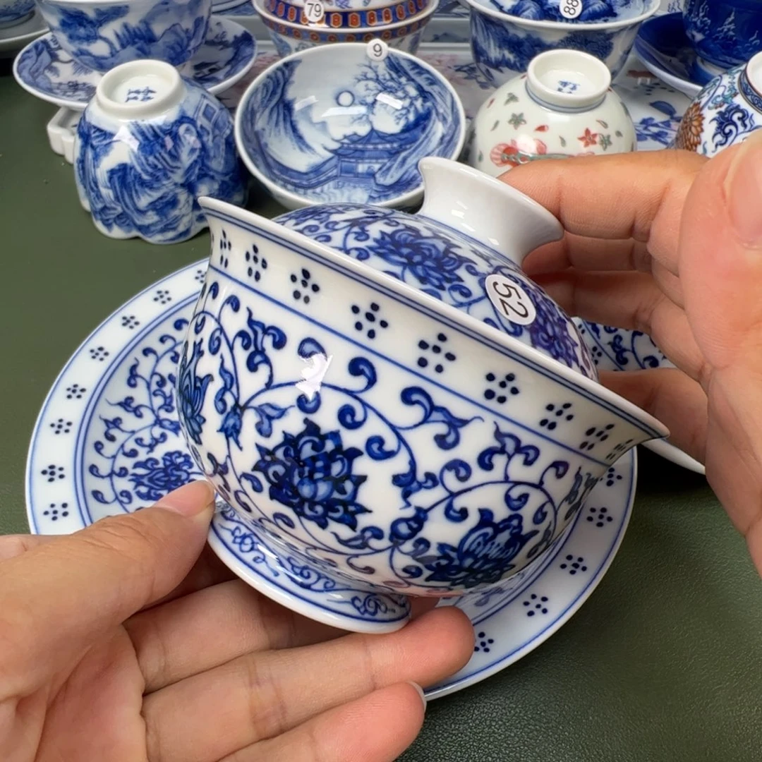 景德镇纯手工纯手绘茶具木木52