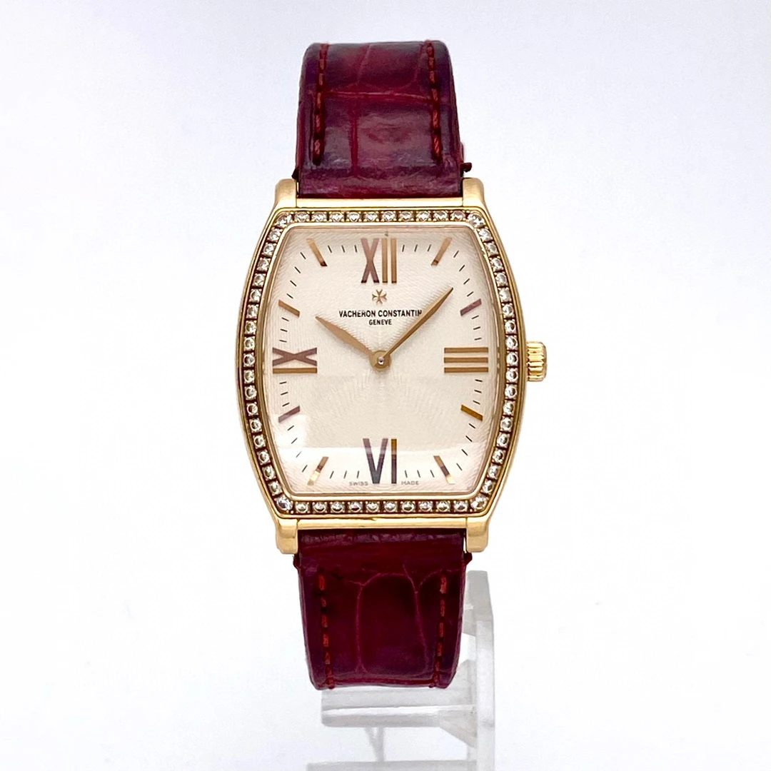 99新 Vacheron Constantin/江诗丹顿 马耳他玫瑰金原钻手动机械