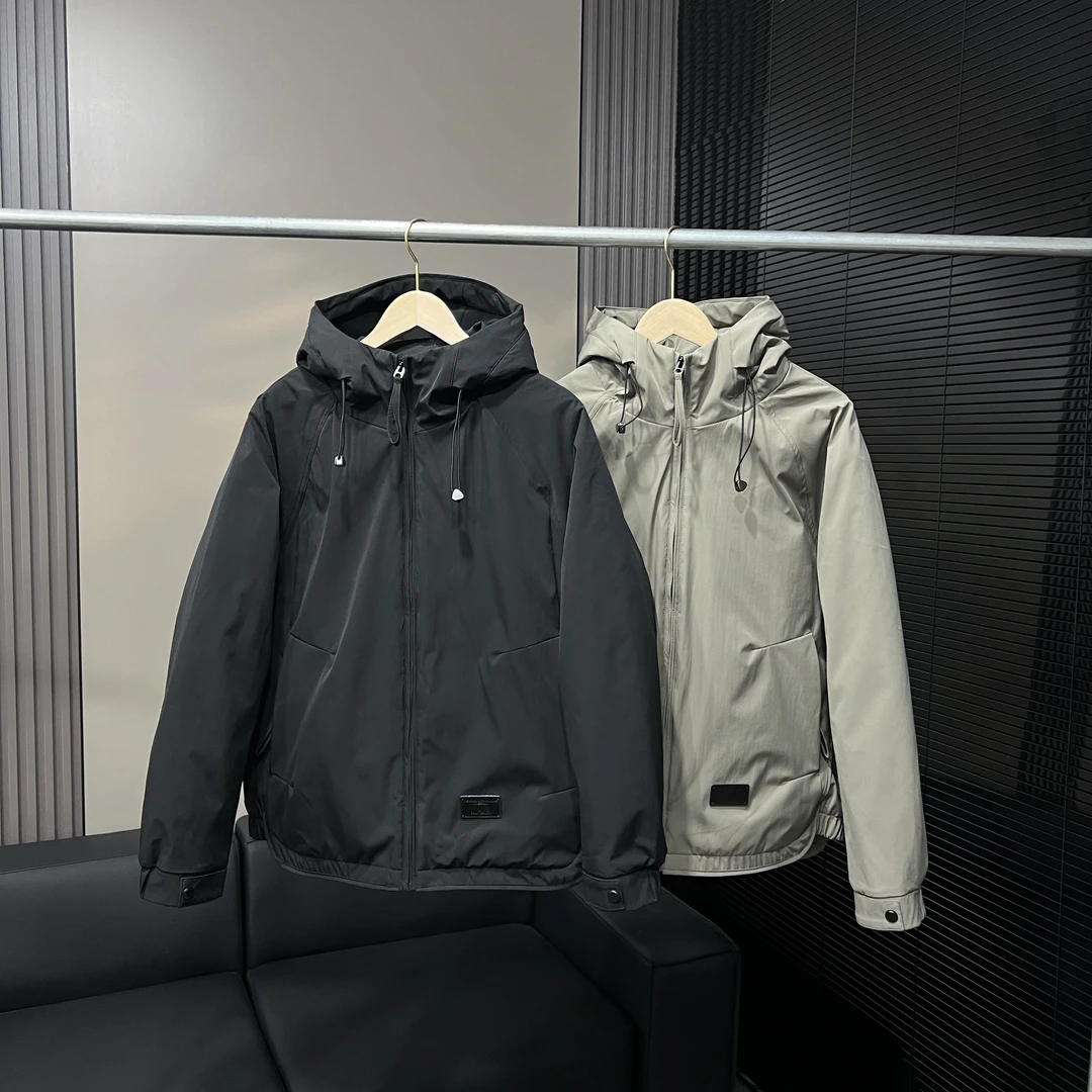 新款爆款拼接男连帽夹克男装工装秋冬潮流棉服